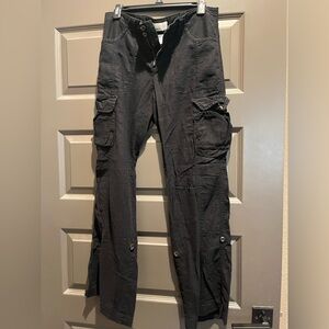 Cargo, adjustable black old navy linen pants